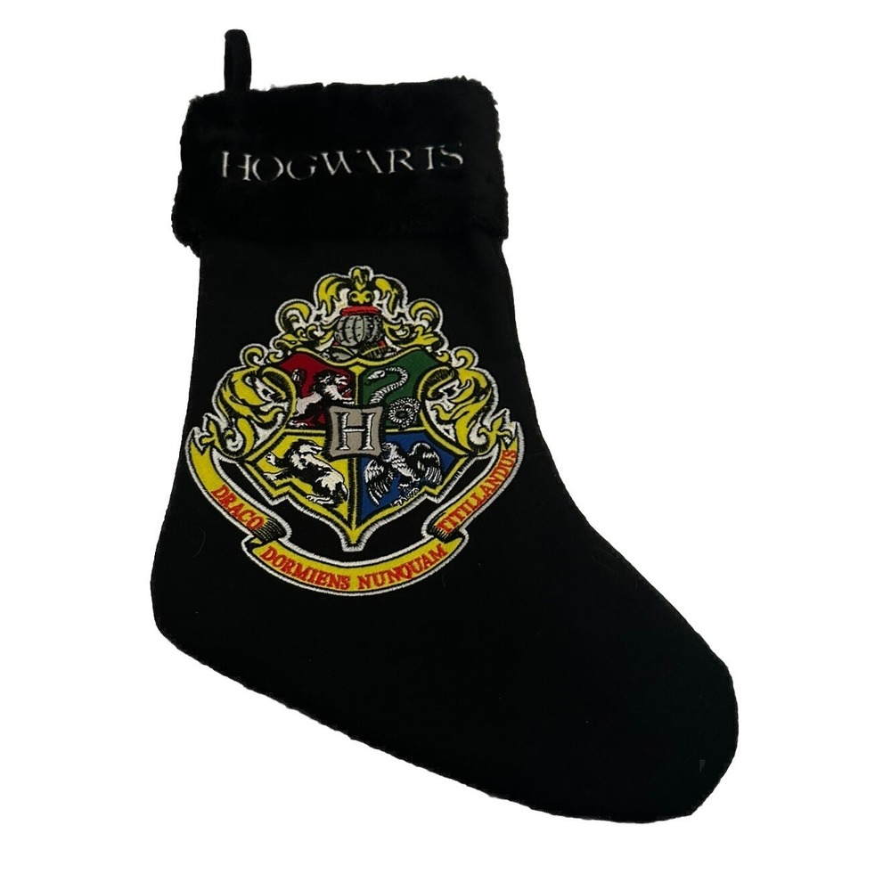 Harry‎ Potter Hogwarts Christmas Stocking All Black